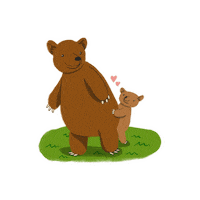 patriciaoettel love bear mother mommy Sticker