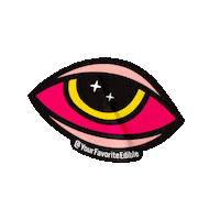 yourfavoriteedible mindful mindful indulgence mindful eye wavy eye Sticker