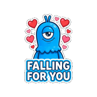 Falling For You Sticker by Momo & Tulus