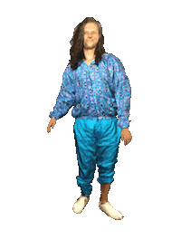 3d loser Sticker by Fuzzy Wobble