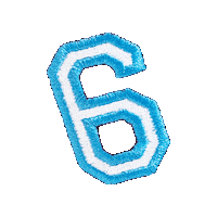Number Embroidery Sticker by Customnumbered