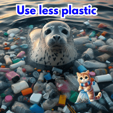 Natur-Clean-up plastic orca plastik naturschutz GIF