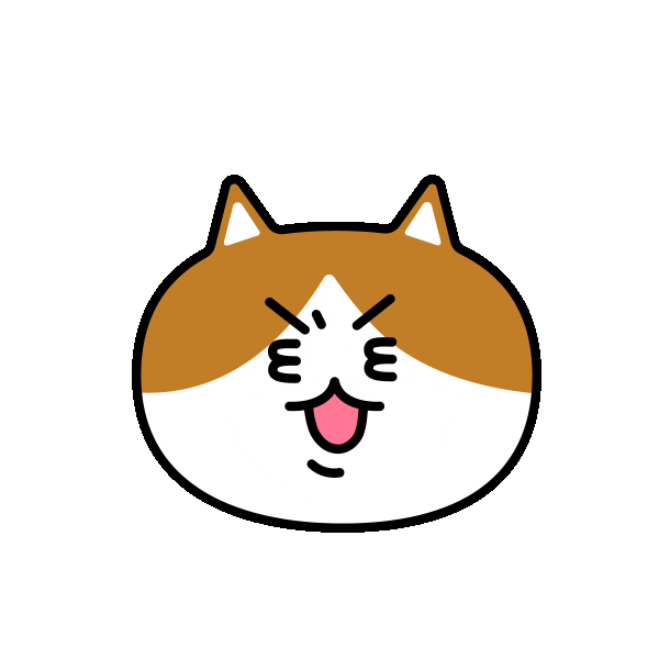 Angry Cat Sticker by 궁디팡팡 캣페스타