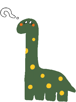 wapaindewa dinosaur understand 恐龍 傻眼 Sticker
