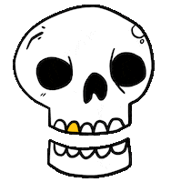 Happy Skull Sticker