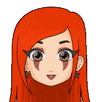 Red Hair Love Sticker