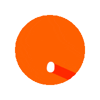 Orange Abc Sticker