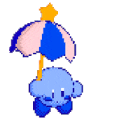 Nintendo Umbrella Sticker by bryson mcbee