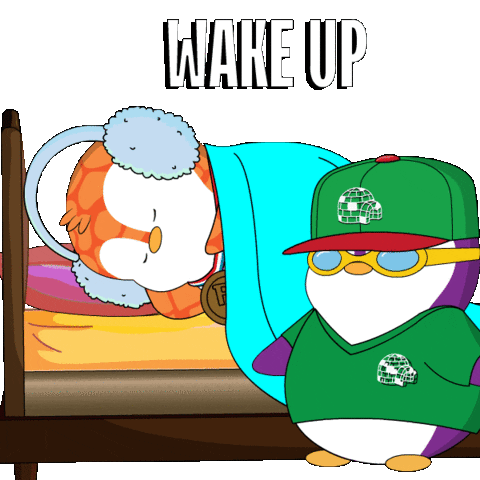 Good Morning Sticker by Pudgy Penguins
