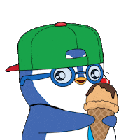 Ice Cream Summer Sticker by Pudgy Penguins