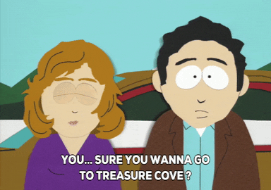 treasure cove concern GIF by South Park 
