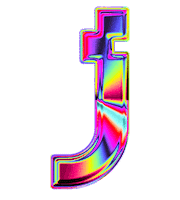 Glitch Letter Sticker