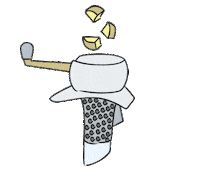 Mashed Potatoes Food Sticker by Betty Bossi