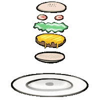 Burger Eating Sticker