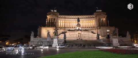 cranfan84 giphygifmaker night timelapse rome GIF
