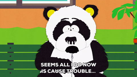 sexual harrassment panda GIF by South Park 