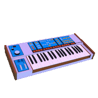 3D Piano Sticker by jjjjjohn