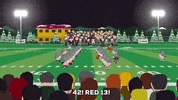 yelling football field GIF by South Park 