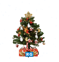 Christmas Tree Sticker by RG Fire & Security