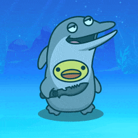 digitalducks stabby quacks digital ducks duck with knife GIF
