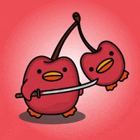 digitalducks stabby quacks digital ducks duck with knife GIF