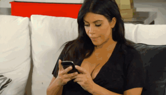 Keeping Up With The Kardashians Phone GIF