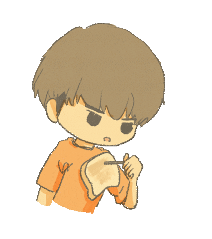 Eating Sticker by polu