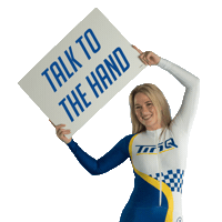 Talk To The Hand Lol Sticker by TinQ