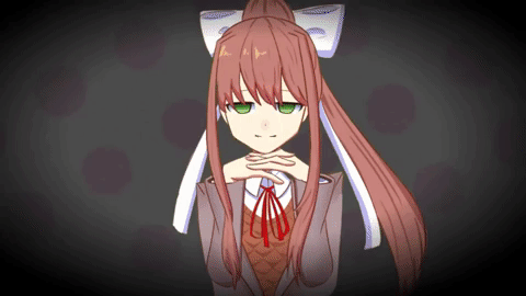 doki doki monika GIF