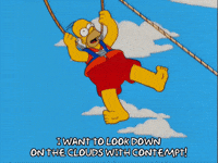 flying homer simpson GIF