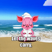 Ocean Waves GIF by The Pigasso
