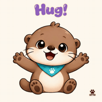 Love You Smile GIF by Otto the Otter by GleeSpace