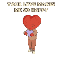 I Love You Hug Sticker by LT3 Creations