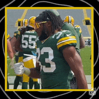 Green Bay Packers Fist Bump GIF by NFL