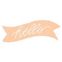 Pink Hello Sticker