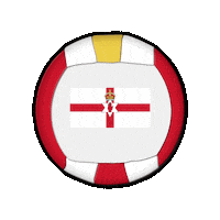 Northern Ireland Ball Sticker by Swiss Dodgeball