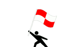 triviall wave flag danger jeopardy Sticker