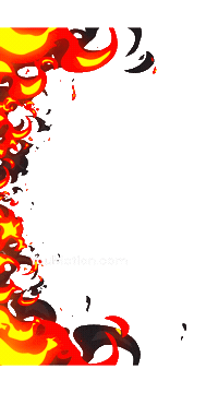 Animation Burning Sticker by youmotion.com