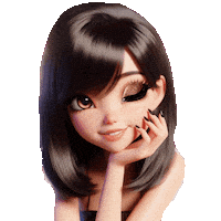 elistorycriativo linda mulher piscadinha moça Sticker