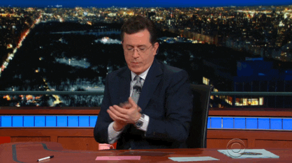 late show applause GIF by The Late Show With Stephen Colbert