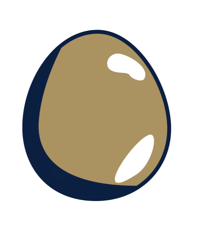 Gold Egg Sticker by Georgia Southern University