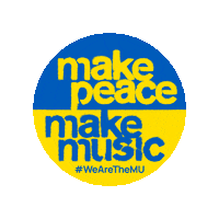 WeAreTheMU music peace ukraine wearethemu Sticker