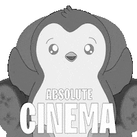 Penguin Cinema Sticker by Pudgy Penguins
