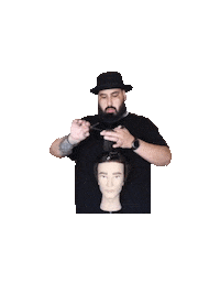 Barber Haircut Sticker by Marco Castro