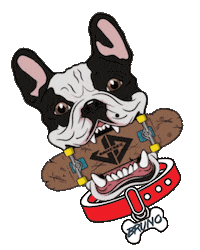 Bruno Sticker by Braille Skateboarding