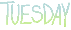 Tuesday Morning Day Sticker by iriskristen