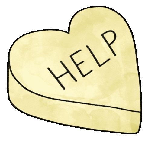 Valentines Day Help Sticker by By Sauts // Alex Sautter
