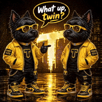 Black And Yellow Dog GIF by Terry Toto