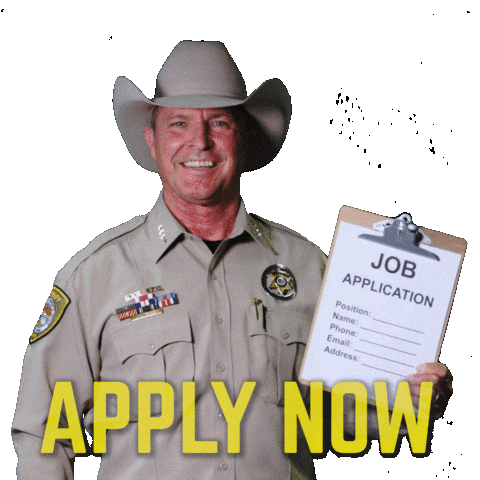 Cowboy Apply Now Sticker by Pinal County Sheriff's Office