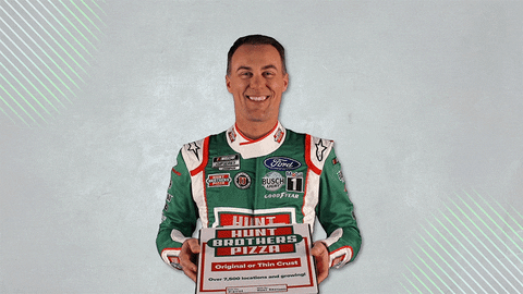 Excited Kevin Harvick GIF by Hunt Brothers® Pizza
